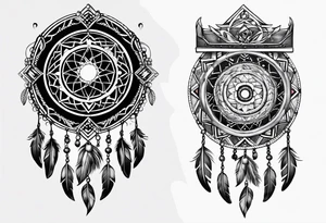 leather thong
braided leather
Dream catcher
arm band tattoo idea