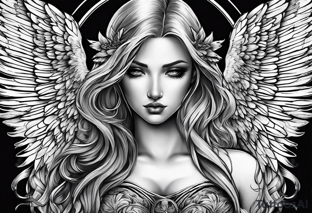 arch angel tattoo idea