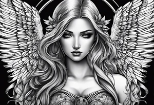 arch angel tattoo idea