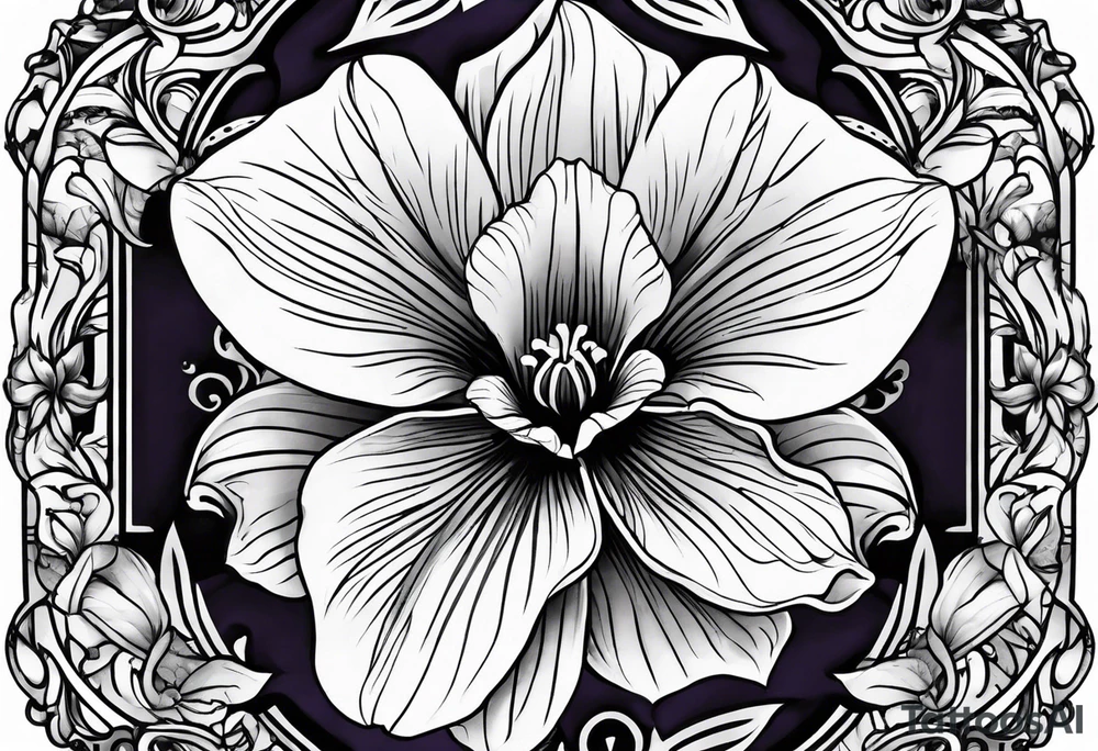 Violets tattoo idea