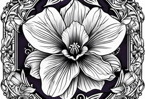Violets tattoo idea