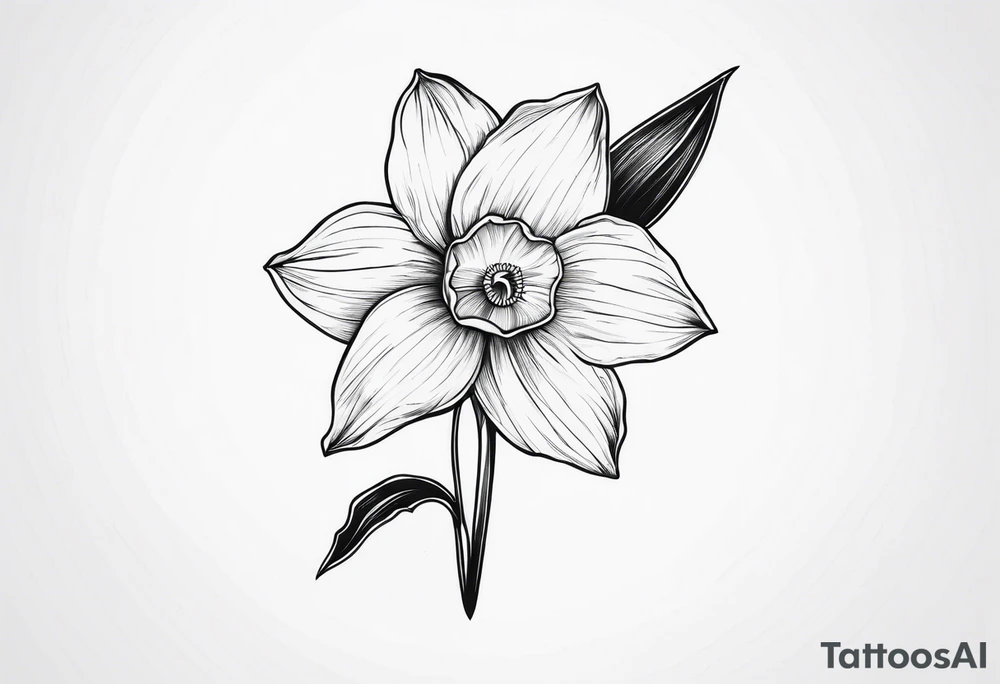 daffodil tattoo idea
