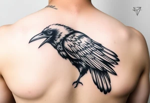 crow tattoo idea