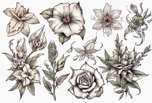 Pratical Magic flowers sage pretty tattoo idea