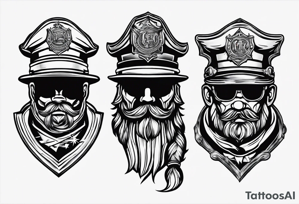 Small tattoo from a Belgian firefighter tattoo idea