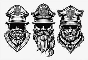Small tattoo from a Belgian firefighter tattoo idea