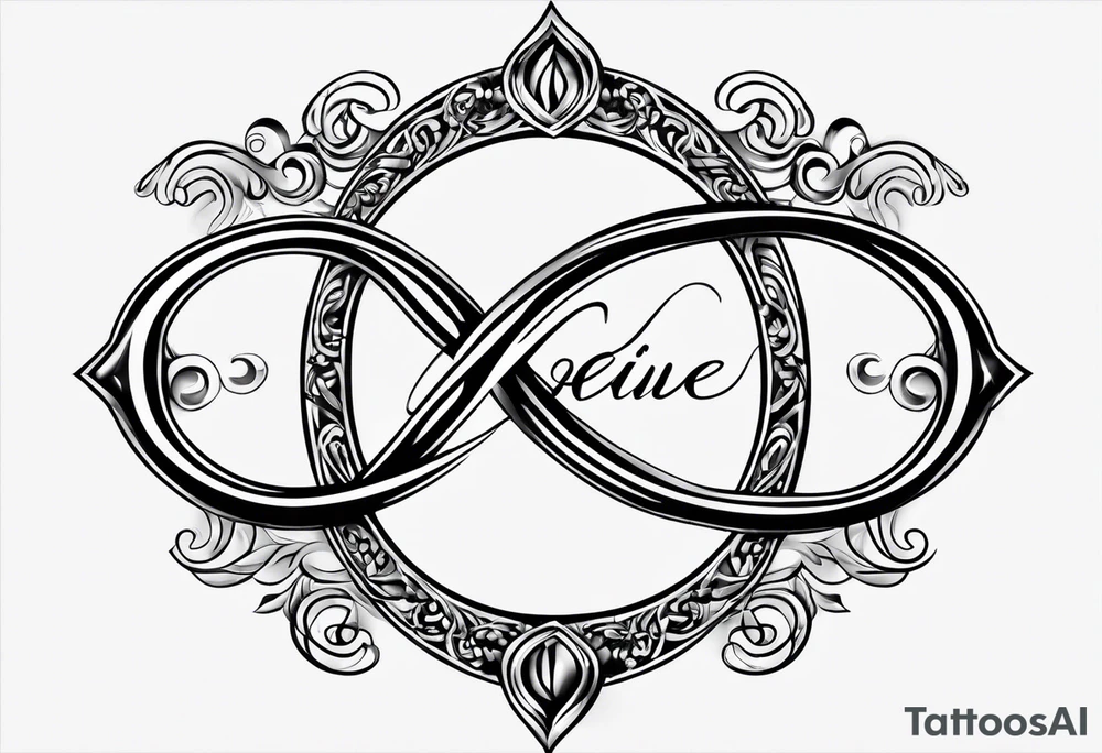 Infinity sign for spouse tattoo idea
