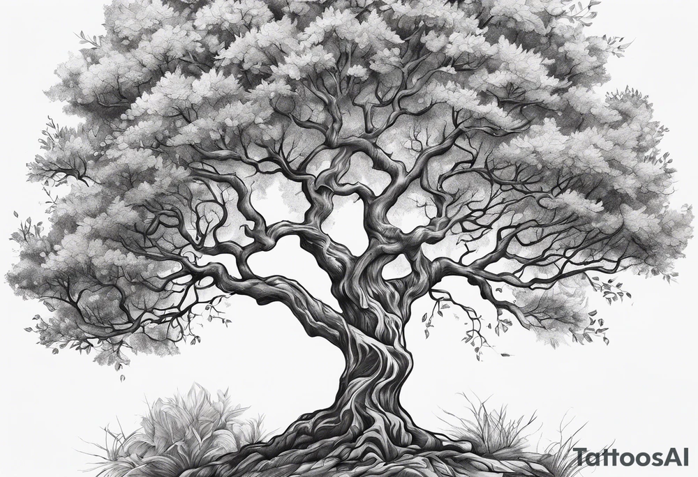 branches tree names tattoo idea