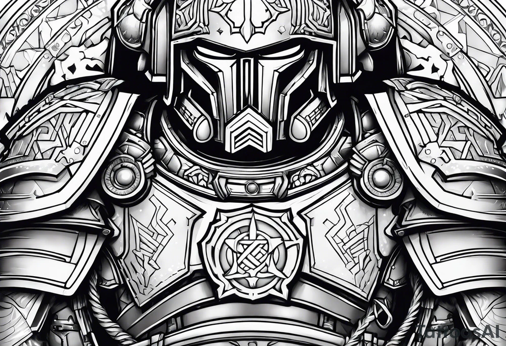 Warhammer 40000 armor tattoo idea