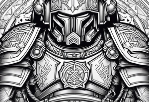 Warhammer 40000 armor tattoo idea