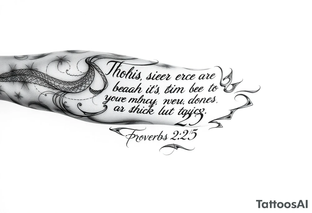this bible verse proverbs 26:25 tattoo idea