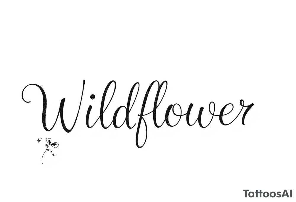 Wildflower tattoo idea