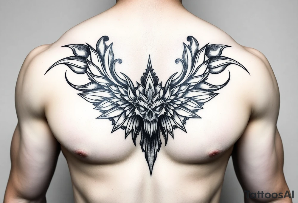 chest with solider tattoo idea