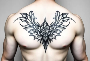 chest with solider tattoo idea