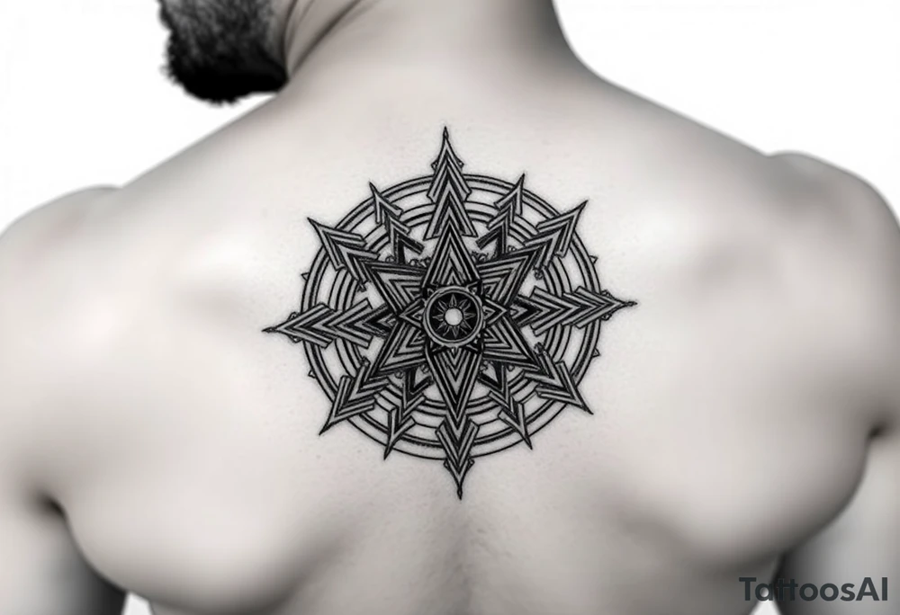Sigil of trancendence and higher dimensional awakening tattoo idea