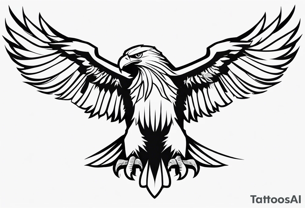 eagle figthing tattoo idea