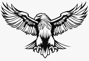 eagle figthing tattoo idea