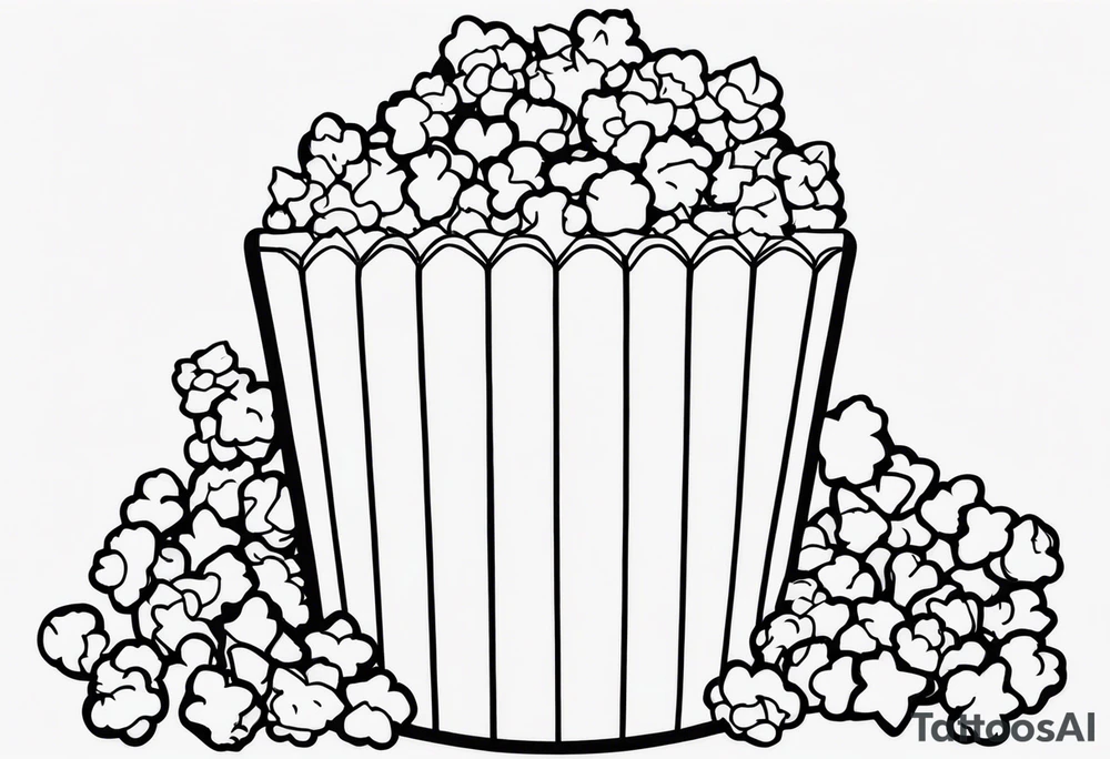 Popcorn tattoo idea