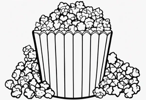 Popcorn tattoo idea