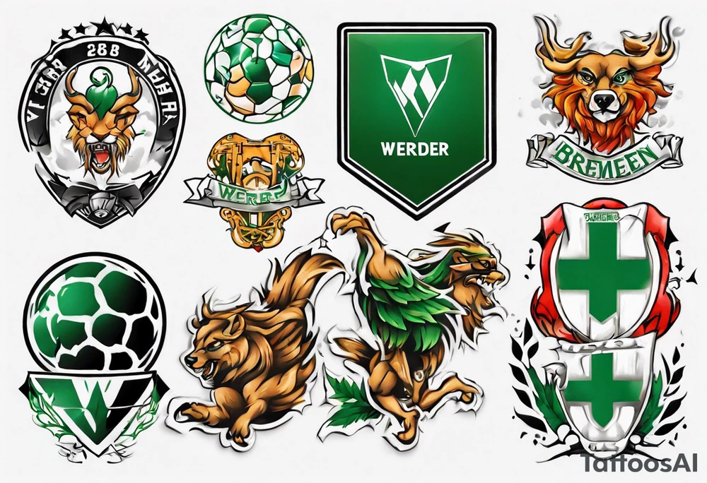 werder bremen fußball, tattoo idea