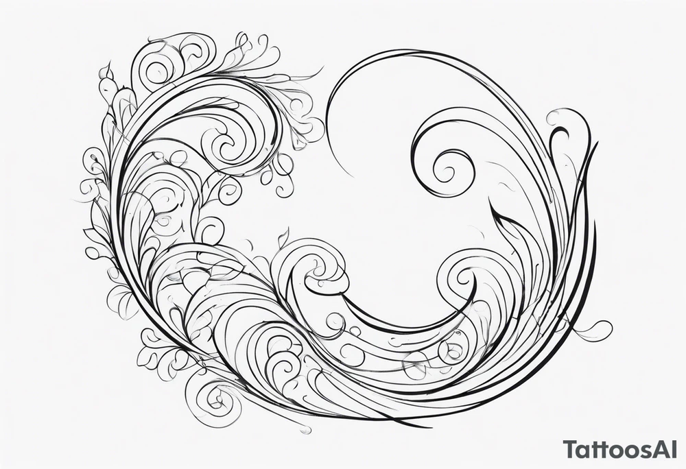 Swirls tattoo idea