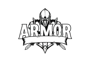 I want the word ARMOR on a banner but I want it in the same font that Rainer Beer is in tattoo idea