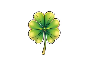 4-leaf clover tattoo idea