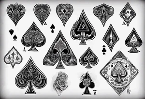 ace of spades tattoo idea