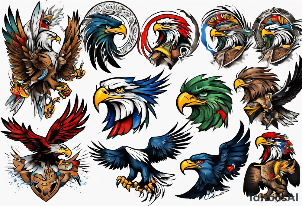 American Eagle Warrior tattoo idea