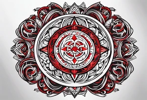 submission, red mark, brand, circular sigil tattoo idea