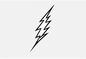 Bold Lightning Bolt tattoo idea