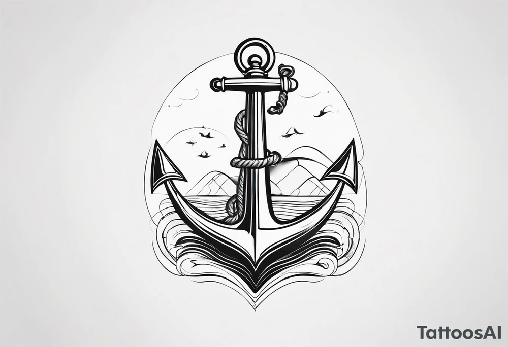 Make smaller but longer 

Add anchor to south tattoo idea