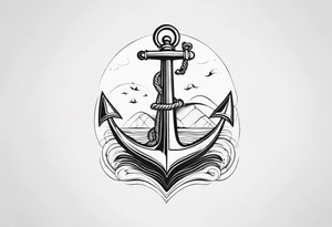 Make smaller but longer 

Add anchor to south tattoo idea