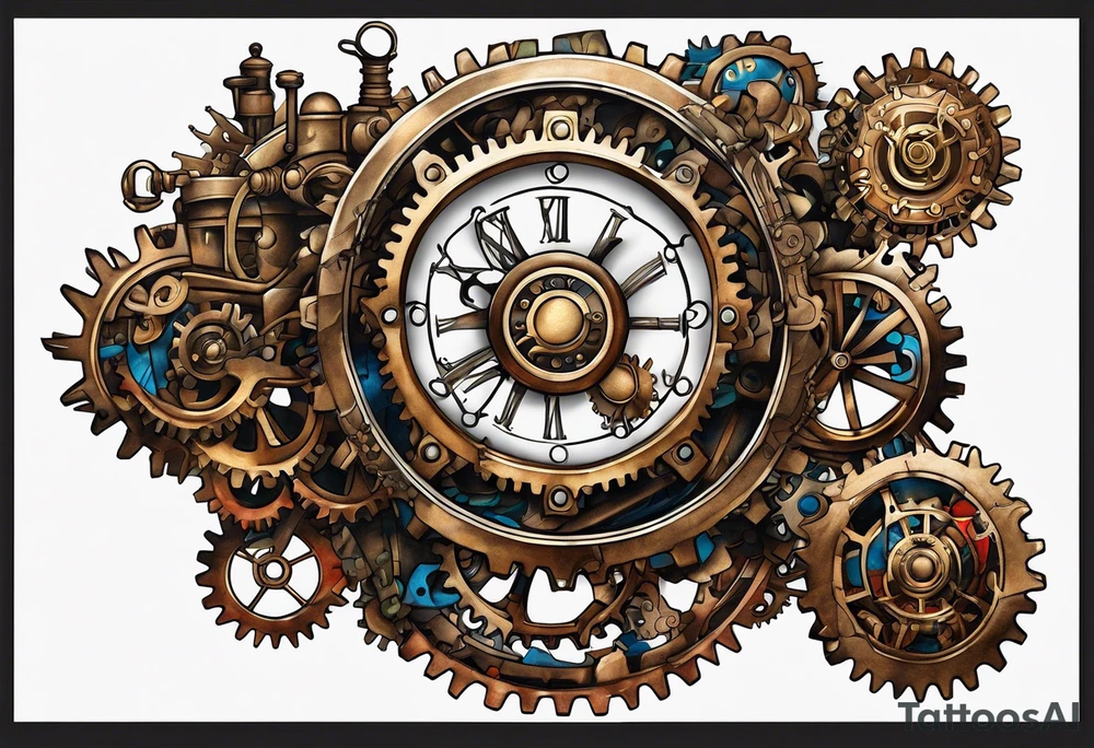 steam punk, Gears, Autism tattoo idea