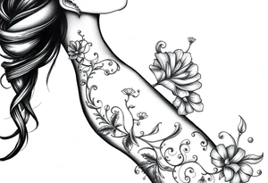 black woman stepping into a stronger, wiser version of yourself after a difficult chapter. tattoo idea