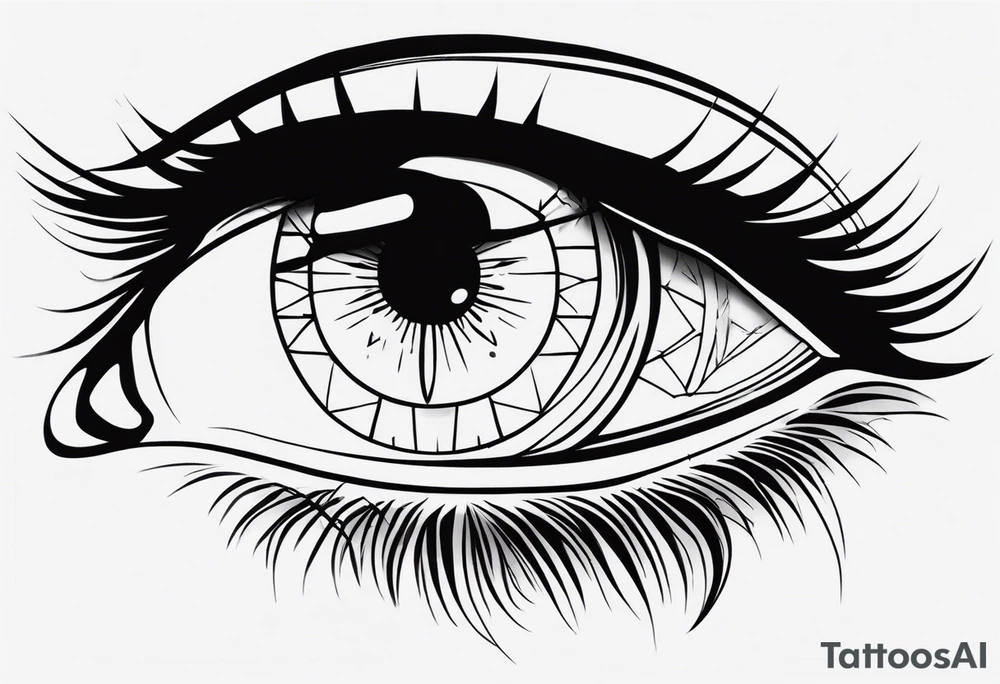 Artistic Eye tattoo idea