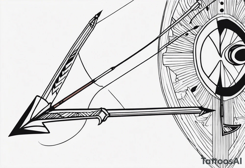 bow and arrow tattoo idea