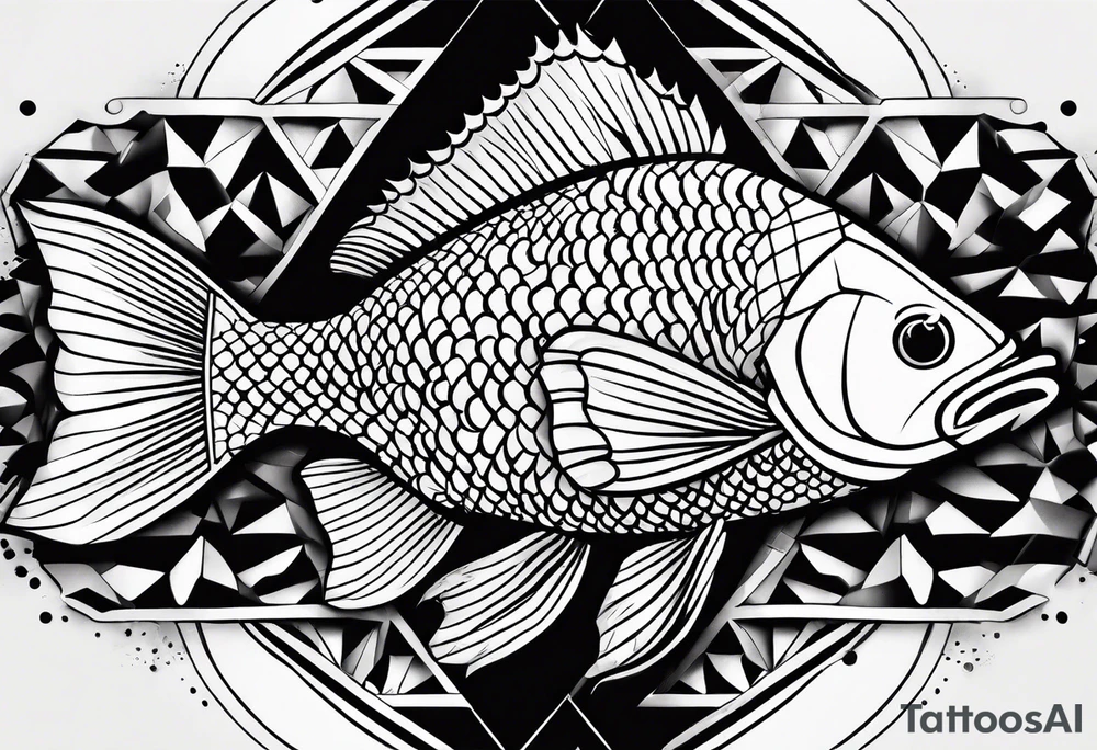 Fish scales tattoo idea