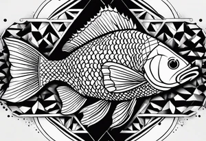 Fish scales tattoo idea