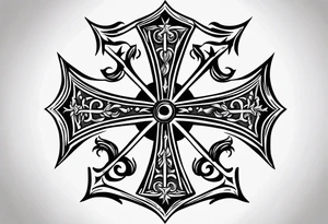 Maltese cross tattoo idea