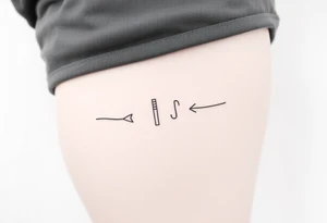 play, pause, stop, and rewind line tattoo tattoo idea