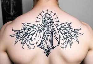 Mother mary tattoo idea