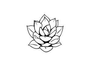 Cute succulent tattoo idea