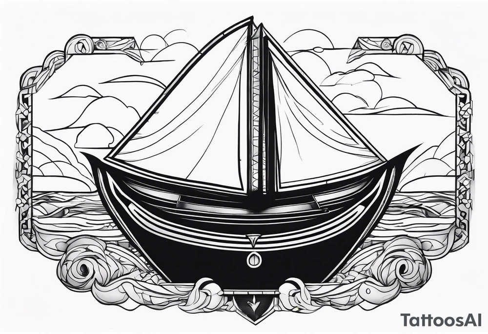 boat tattoo idea