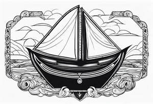 boat tattoo idea