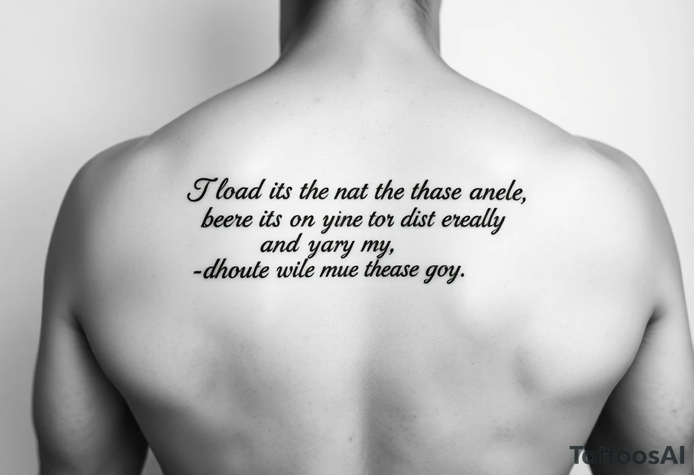 Quote tattoo idea