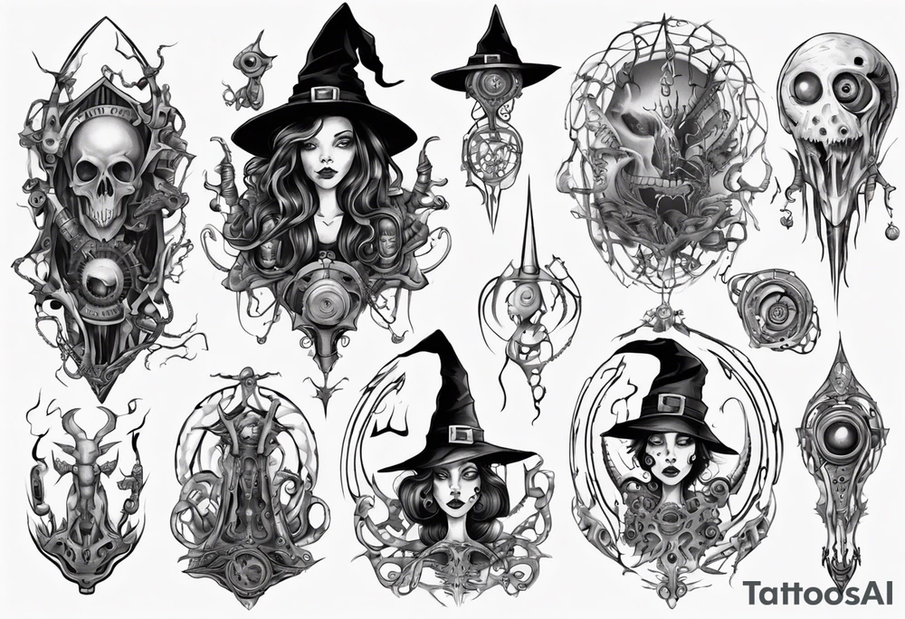 witch tattoo idea