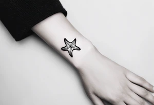 Dainty and delicate Shell/starfish wrist tattoo tattoo idea