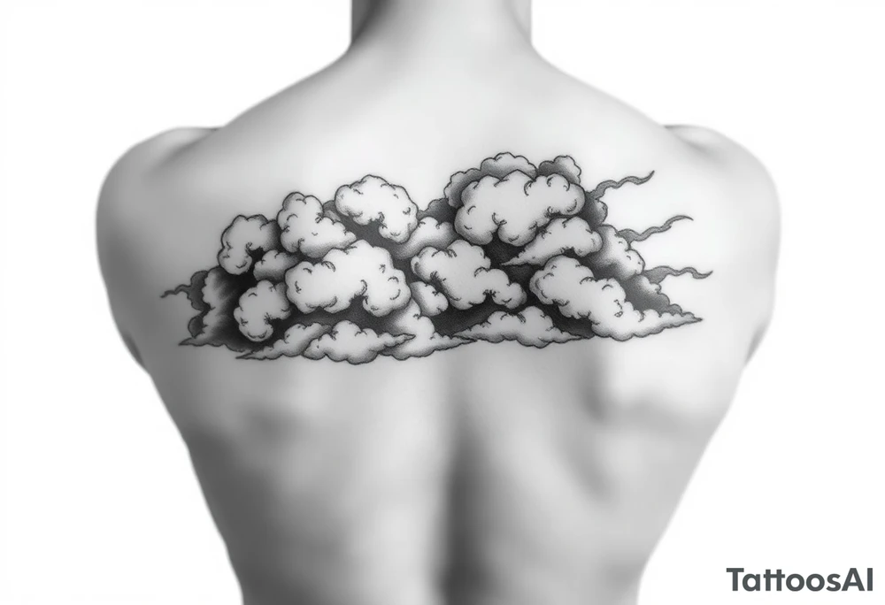 Storm clouds tattoo idea