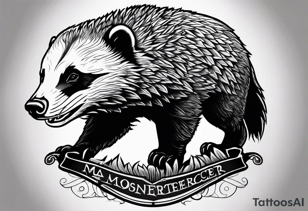 Mc honey badger tattoo idea